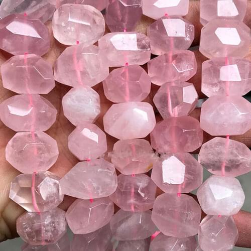 Natural Freeform Crude Raw Crystal Faceted Quartzs Beads For Jewelry Making DIY Accessorries Beads For Bracelet For Women Gifts
