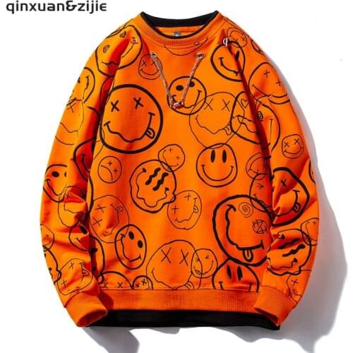 Qinxuan&Zijie Men's Printed Hoodies