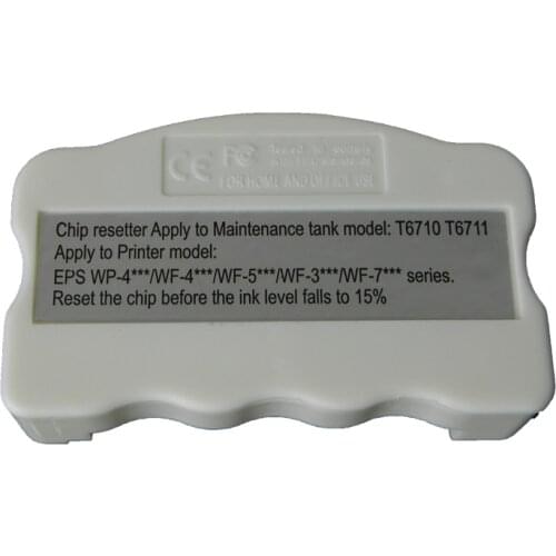 Maintenance Tank Chip Resetter T6710 T6711 For Epson WP-4010 WP-4015 WP-4525 WP-4530 WP-4540 WF-5110 WF-7110 WF-7610 PX-B750F