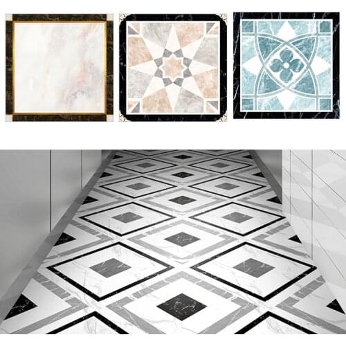 Self Adhesive Parquet Waterproof Floor Sticker Thick Matte Tile Stickers Wallpaper Marble Ground Stickers Home Decor Accessorie