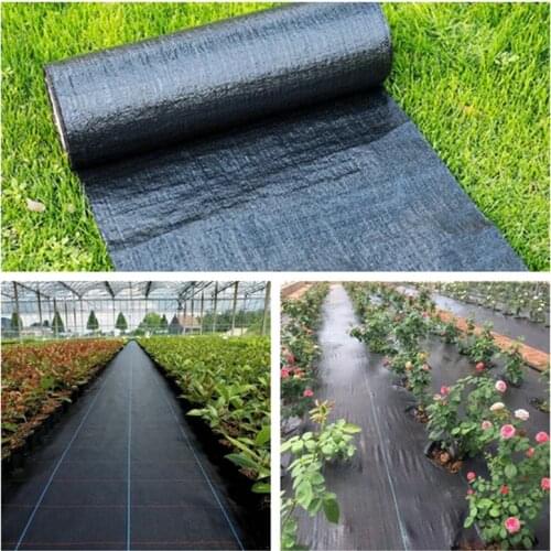 1m Agricultural Anti Grass Cloth Black Plastic Mulch Film Thickness Garden Weeding Control Fabric Degradable Weeding Cloth