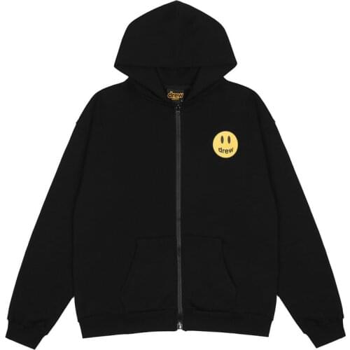 DREW Mens hoodies man Sweatshirts 100% cotton hoodie men streetwear Womens USA brand harajuku Justin Bieber Smiley Squirrel Zip