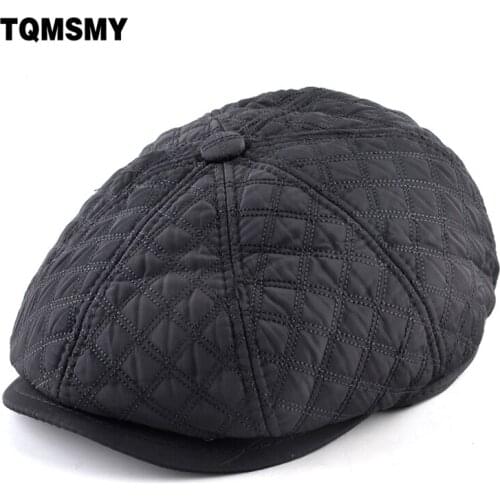 High quality newsboy caps for men Add velvet Octagonal cap keep warm man hats Thickened double layer flat cap gorras planas