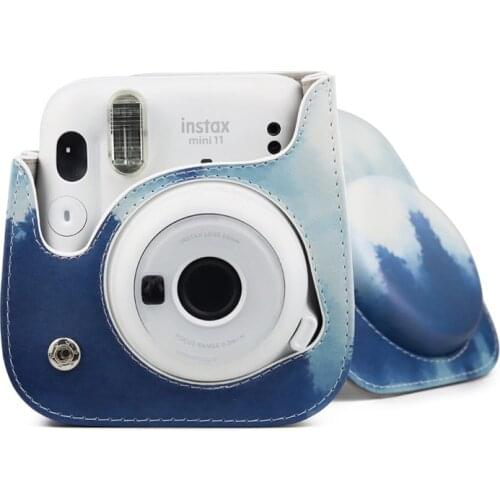 Anti-drop Retro Shoulder Camera Bag Handbags For Fujifilm Instax Polaroid Mini 11 8 9 Mini11 PU Leather Carrying Camera Case Bag