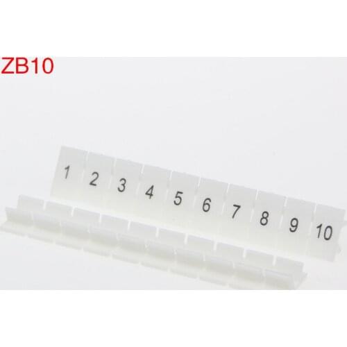 ZB10 wiring terminal accessories mark bar number label