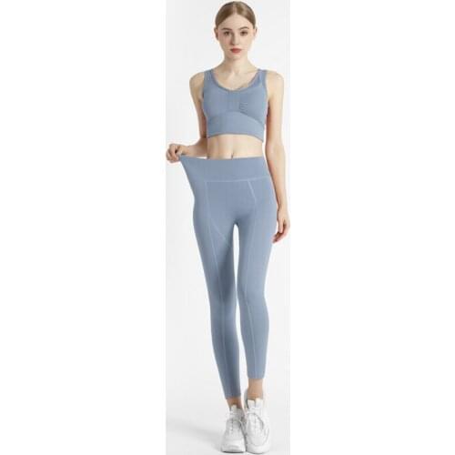 Women Seamless Sports Bra Set Sportswear Fitness Suit Sports Bra Leggings 2 Piece Sets Gym Clothes Costume For Female Joga Wear