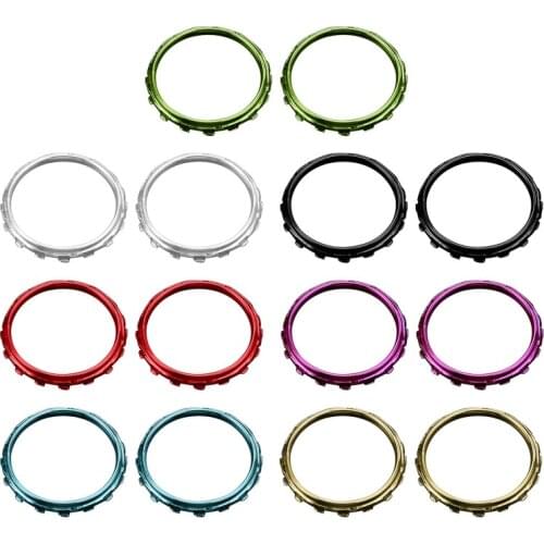 2pcs Replacement Accessories Accent Rings for -Playstation 5 DualSense 5 Plastic Accent Rings for Con