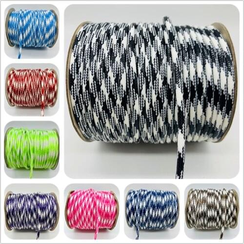 3yards/lot 3mm Twill Waxed Cotton Cord Waxed Thread Cord String Strap Necklace DIY Shamballa Bracelet Rope For Jewelry Making