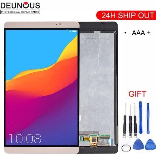 New White/Gold 8.0 inch LCD DIsplay + Touch Screen Panel Digitizer Assembly For Huawei Mediapad M2 M2-801L M2-802L M2-803L