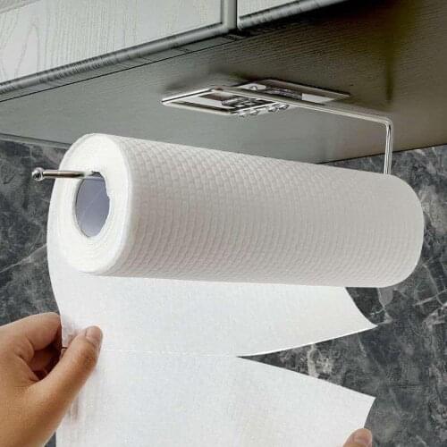 New 26CM Metal Paper Roll Holder Towel Rack Shelf Toilet Paper Holder Bathroom Storage Rack Shelf Bar Counter Rag Rack