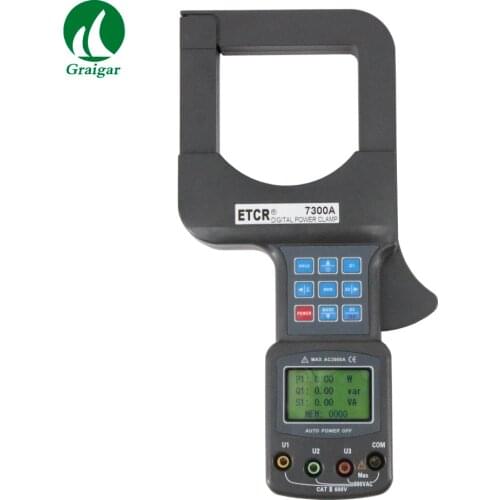 ETCR7300A Large Caliber Three Phase Power Tester with high precision high stability and high reliability