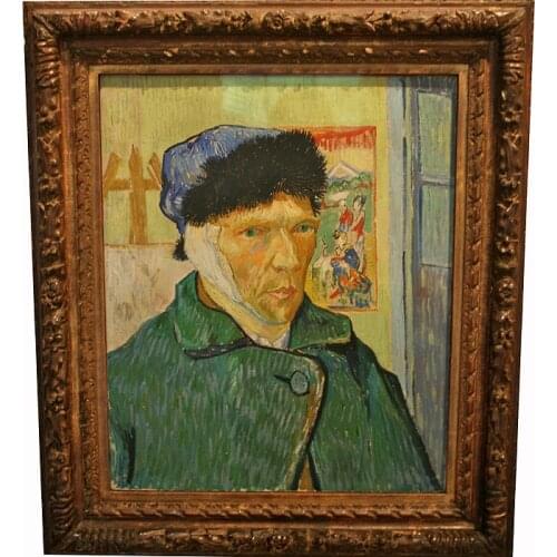 Vincent Van Gogh Self Portrait Painting Hand painted Famous Oil Painting Reproduction Impressionist, Artist