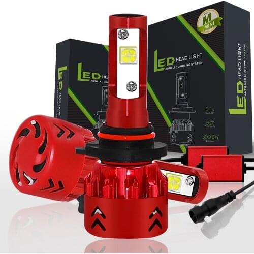 Mini Car LED Headlight Bulbs Conversion Kit H1 60W 6000K 9600LM White Plug & Play Car Lamp Assembly