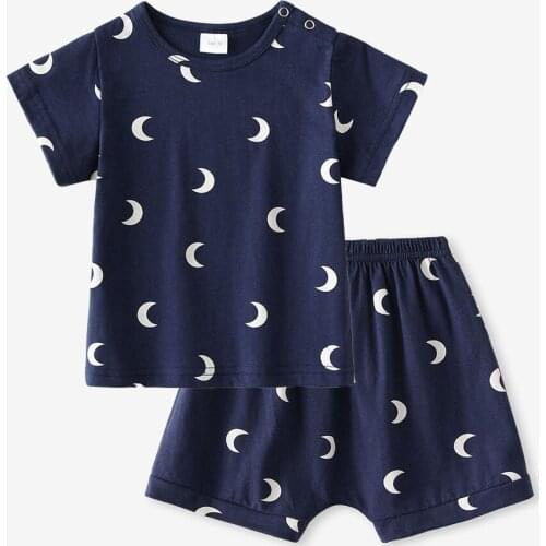 Baby Boy Clothing Sets Baby Fashion T-shirt+PP Shorts Set Summer Kids Outfits Toddler Baby Boys Girls Cotton Tracksuit Clothes