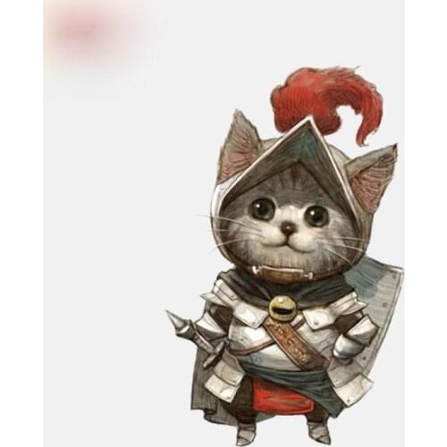 Cartoon Protector Decal Wearing Armor Cat and Decals Car Bumper Window Waterproof Auto Sunscreen Car Accessorieskk16*10cm