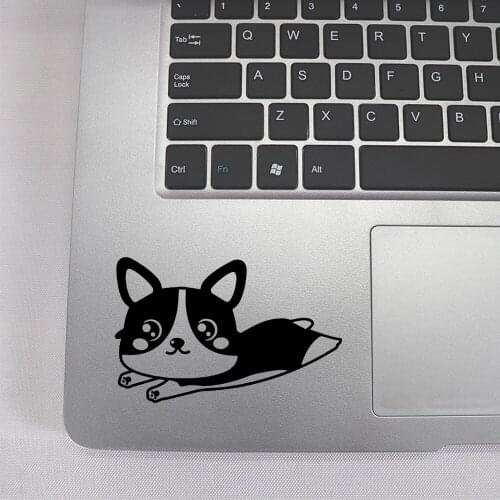 Laptop Sticker Cute dog Funny Laptop Decal vinly Decals for Mac Book Touchpad Skin Laptop skin notebook stickers decoration