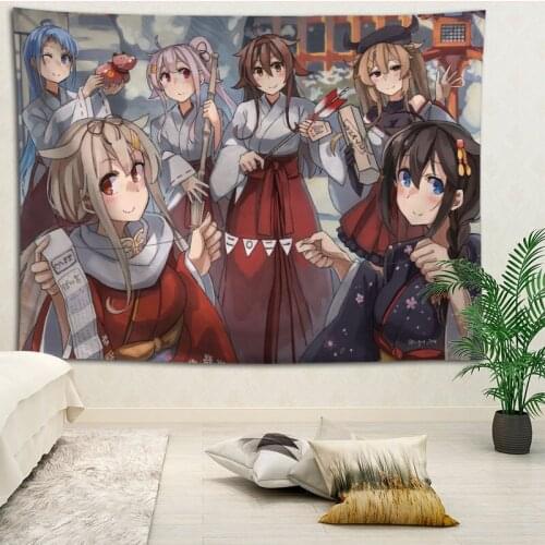 Yuudachi Wall Hanging Tapestry Home Party Decorative Tapestries Photo Background Cloth Table Cloth Wall Tapestry