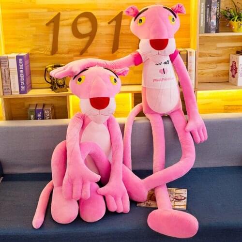 New Pink Panther Plush Toys Soft Toy Stuffed Doll Pink Leopard Kawaii Gift For Kids Brithdays Party Gifts