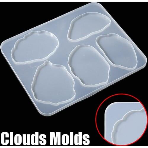 New Resin Epoxy Jewelry Making Mold Clouds Shaped Silicone Mold For DIY Coaster Pendant Bookmark Making Handicraft Tools