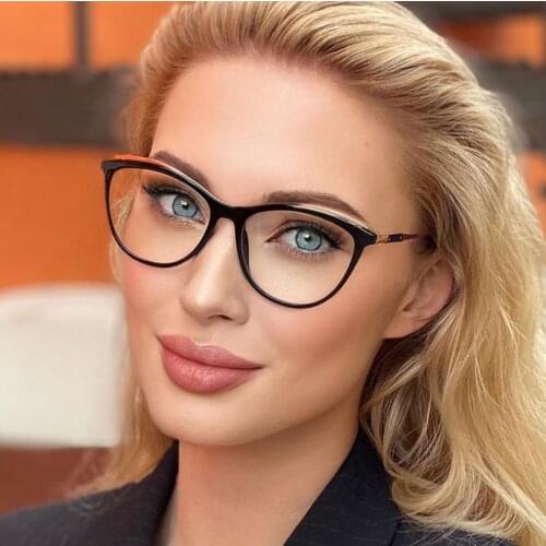 Okulary Computer Gaming Glasses Transparent Women Fashion All-Match Optical Eyeglasses Frame TR90 Anti-fatigue Glasses Blue Rays