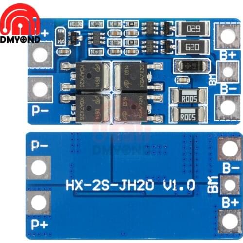 2S 10A Lithium BMS PCM Li-ion Lipo Battery Protection Board With Balanced Function Overcharged Protection Charger Protect Module