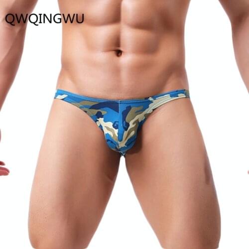 Sexy Underwear Men Low Waist Briefs Camouflage Shorts Cueca Panties Gay Man Pouch Seamless Underpants hombre Briefs