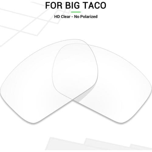 Mryok Replacement Lenses for-Oakley Big Taco Sunglasses HD Clear