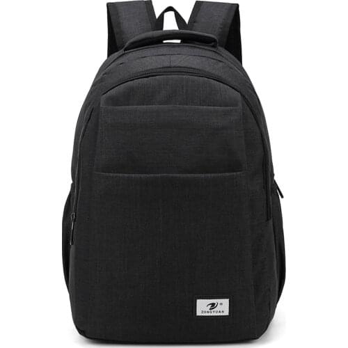 Student Schoolbag Men Women 2021 Waterproof Oxford Cloth Large Capacity 15.6-inch Laptop Back Pack Casual Business Work Backpack