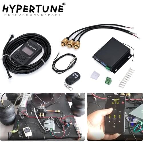 Universal Car Air Ride Suspension Electronic Control System With Pressure Sensor Support Bluetooth Remote Wire Control