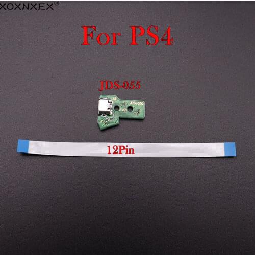 USB Charging Port Socket Circuit Board For 12Pin JDS 055 Connector For PS4 Controller