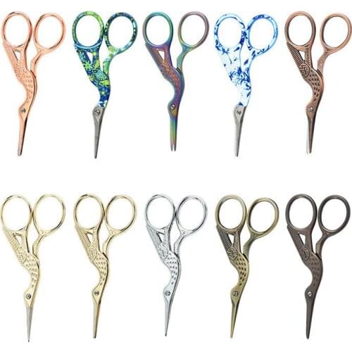 2021 Stainless Steel Vintage Crane Scissors Crane for Tailor Cross Stitch DIY Handmade Craft Clothing Sewing Tool Accessories