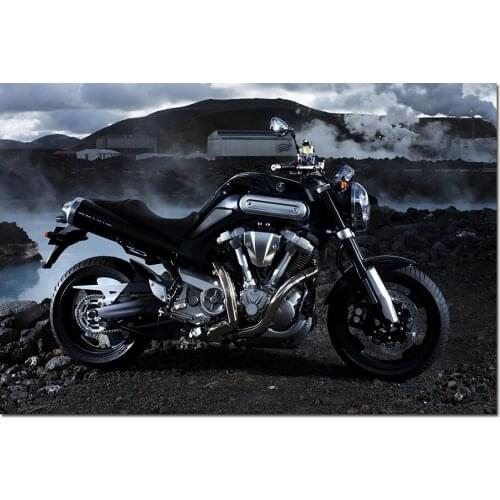 YAMAHA MT-01 Super Motorcycle Decorative Wall Art Posters and Prints Framed Canvas Painting Picture For Living Room Decor