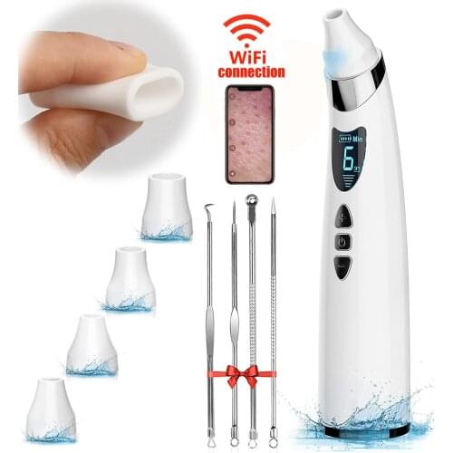 2021 New Blackhead Remover with Camera, Upgraded Pore Vacuum Cleaner, Whitehead Remover Tool Pimple Blemish Acne Extractor Kit