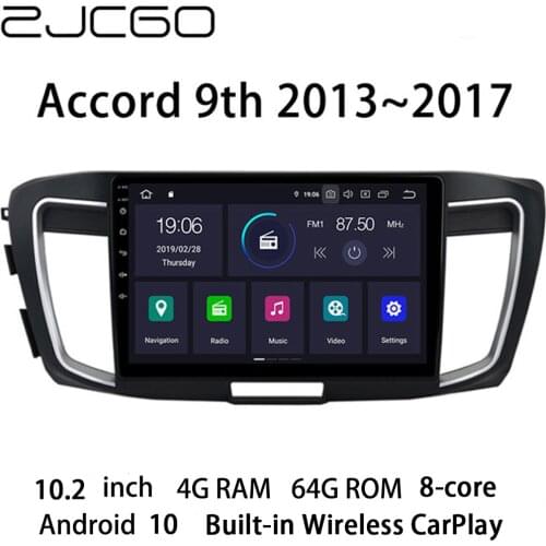 Car Multimedia Player Stereo GPS DVD Radio Navigation NAVI Android Screen Monitor for Honda Accord 9th 2013 2014 2015 2016 2017