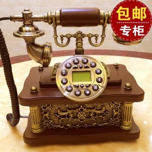 Wireless mobile telephone card antique European high-end Vintage American household landline telephoneroom Art Statue