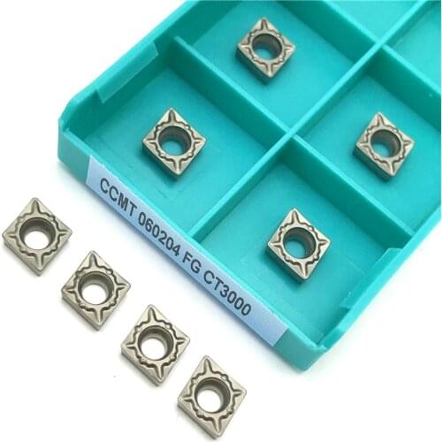 Cermet blade CCMT060204 FG inner round car cutter ccmt 060204 professional steel processing CNC cermet inner hole insert turning