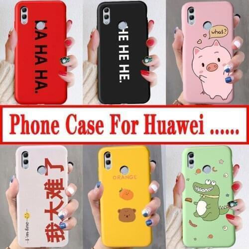 Phone Case For huawei p smart plus p20 lite Cartoon Cute Pattern Cases For huawei nova 3 3i 3e 4 Soft Silicone Back Cover Lucky
