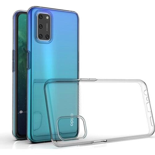 For Oppo A92 A72 A52 A 92 72 52 6.5" Slim Crystal Clear Transparent Soft TPU Back Case Protection Skin Camera Protect Cover