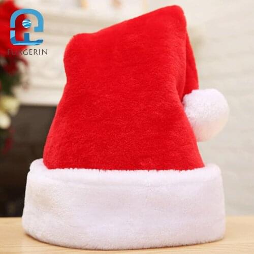 FURGERIN Christmas Hat christmas cap santa hat adult Santa Hats Kids New Year Cap Merry Christmas Decoration