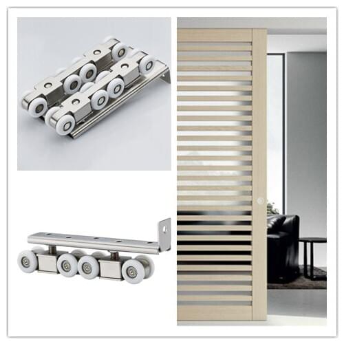 304 stainless steel hardware Slide Doors pulley,hanging rail wheels,with silent Bearing,High load-bearing, durable,home hardware