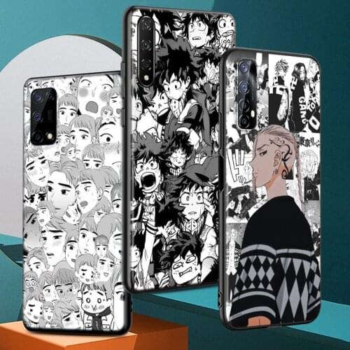 Fashion cartoon boy for OPPO Realme V15 X5 X3 X50 X7 X2 C17 C11 C3 C2 7 7i 6 6S 6i 5 3 2 Pro Soft Black Phone Case