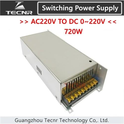 Switching Power Supply 720W input AC 220V output DC 0-12V 24V 36V 48V 60V 110V transformer for cnc engraving machine
