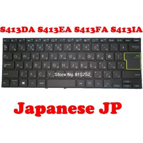 Laptop Keyboard For ASUS S413DA S413EA S413FA S413IA Without Frame Black Japanese JP