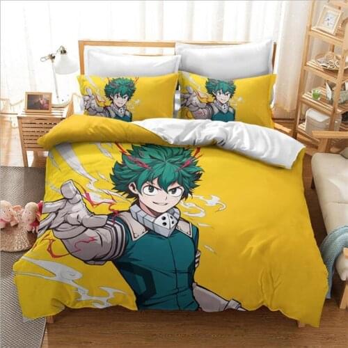 My Hero Academia Manga Prints Duvet Cover Home Textile Comforter Bedding Sets King Queen Full Size Juego De Cama