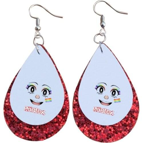 Leather Earrings-Roblox Earrings Bulk Wholesale Free Nickel