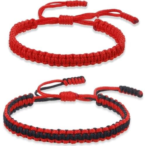 23 Style Red Woven Rope Bracelet Lucky Couple Bangles For Women Men Handmade Adjustable Knots Buddha Bracelet Best Friend Gift