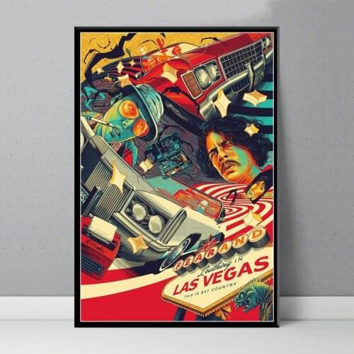 Hot Fear And Loathing In Las Vegas Classic Movie Posters And Prints Canvas Painting Pictures On The Wall Abstract Home Decor