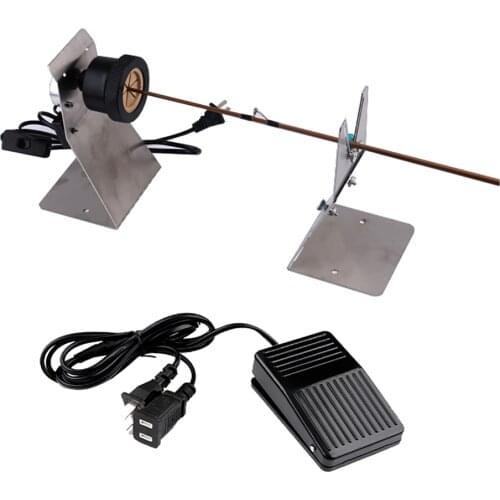 DIY Fishing Rod Building Machine Detachable Support Rod Dryer For Rods Building Repair Wrapping Drying Station With Foot Switch