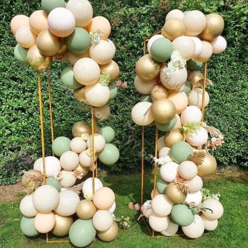Retro Color Balloon Set Wedding Birthday Party 75/95pcs Bean Green Balloon Garland Arch Kit Decoration Baby Shower Helium Globos
