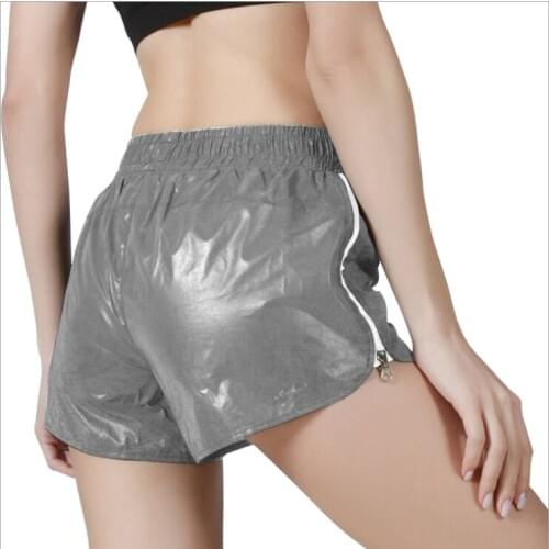 Spring and Summer New Reflective Womens Sports Outdoor Running Fitness Yoga Waterproof Shorts Hot Selling Models